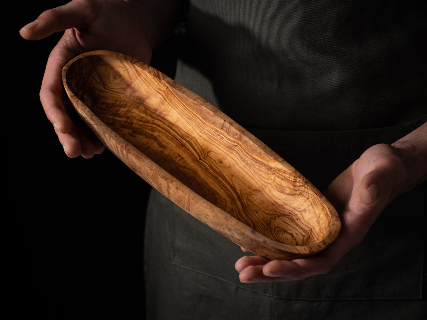 Oval Bread and Fruit Basket Olive Wood - Darido