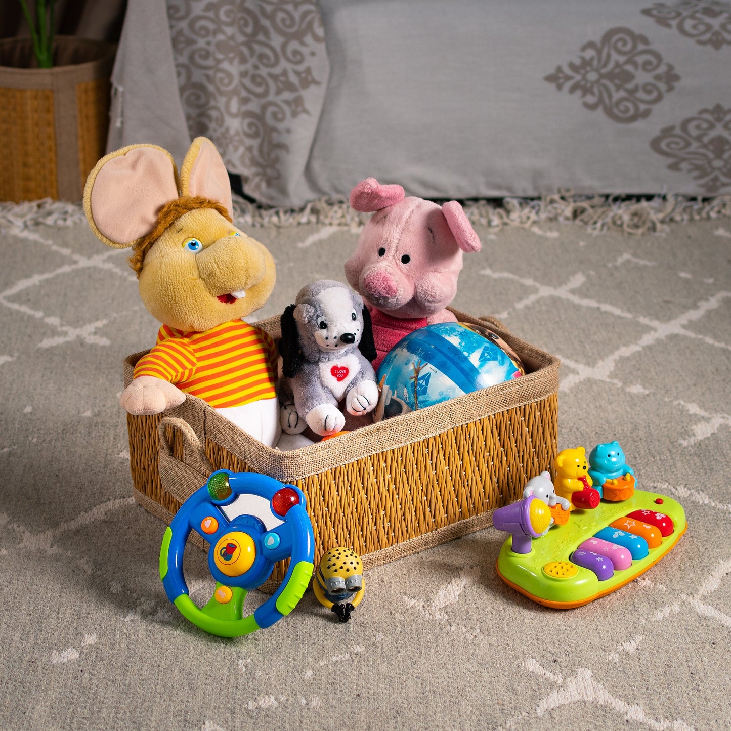 Paniers élégants en Smar 40x30x20 cm - Toile de jute