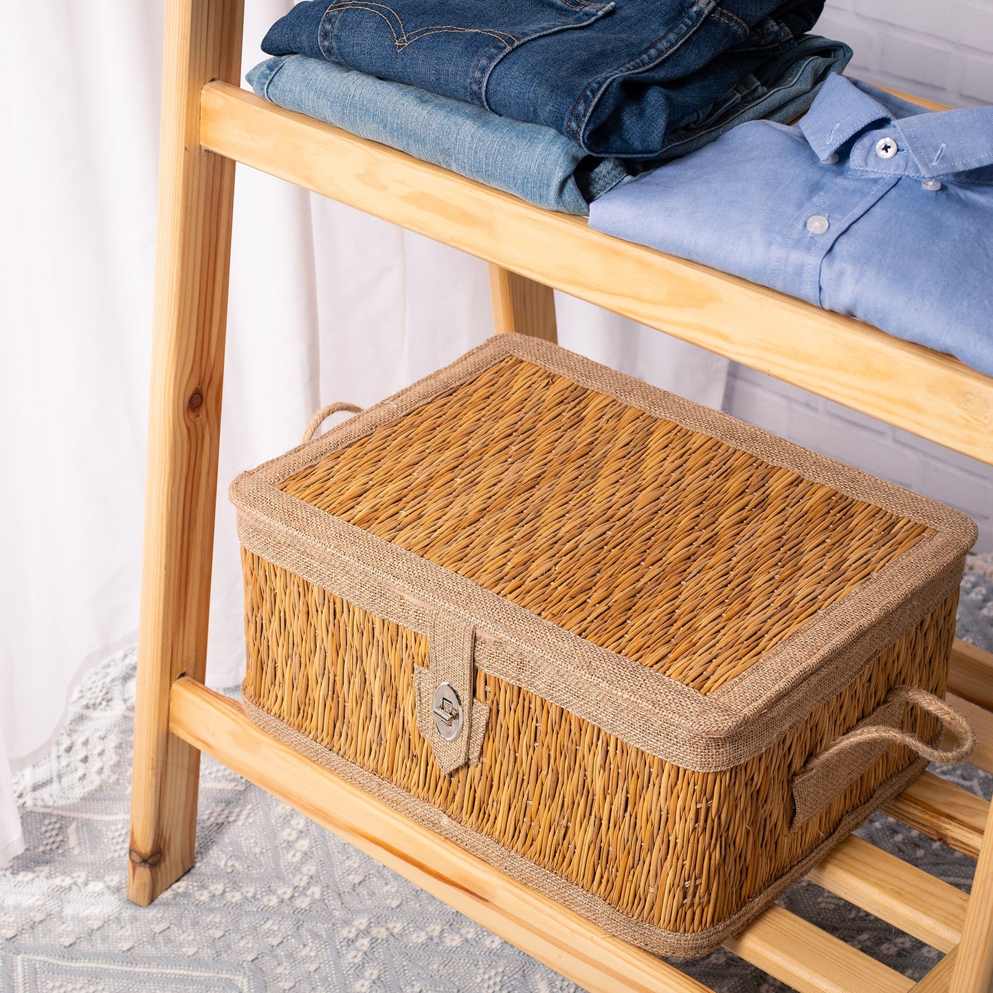 Paniers élégants en Smar 40x30x30 cm - Toile de jute