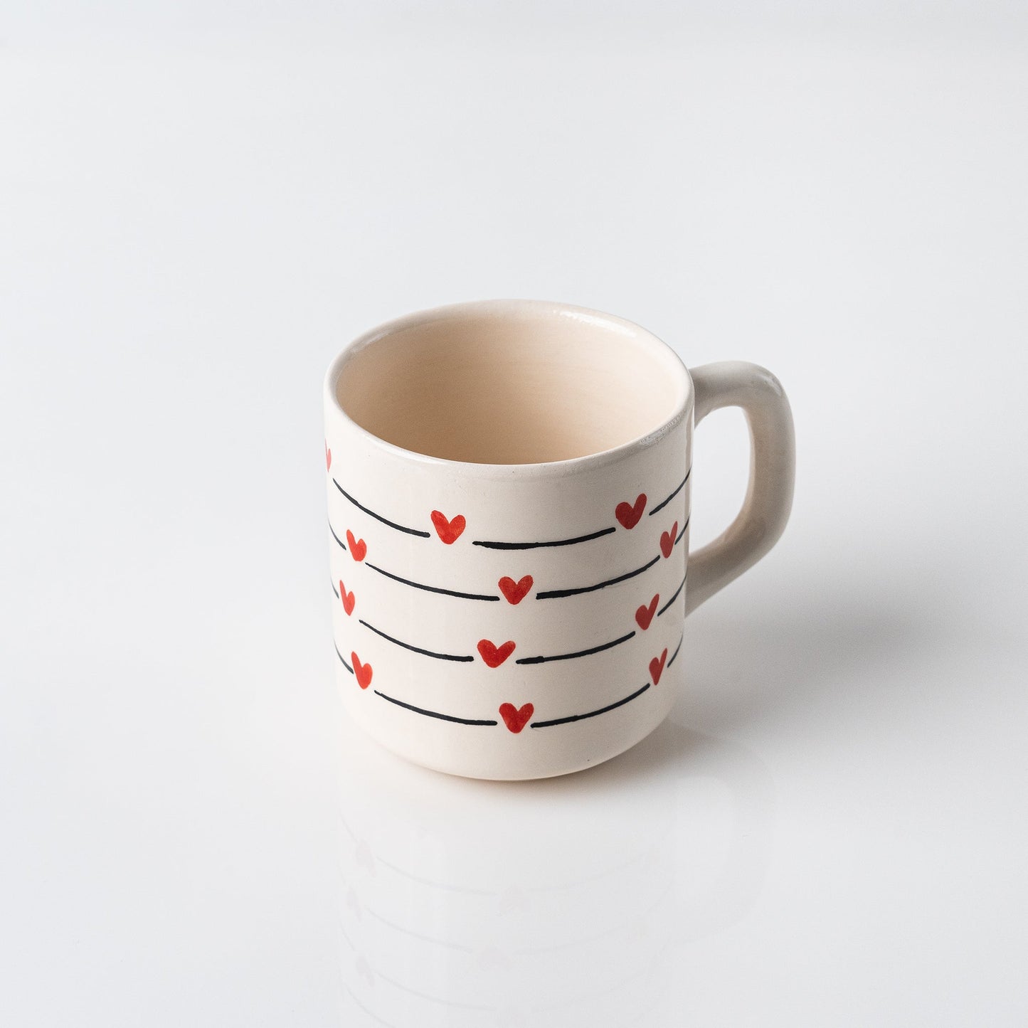 Mug Coeur Rayé