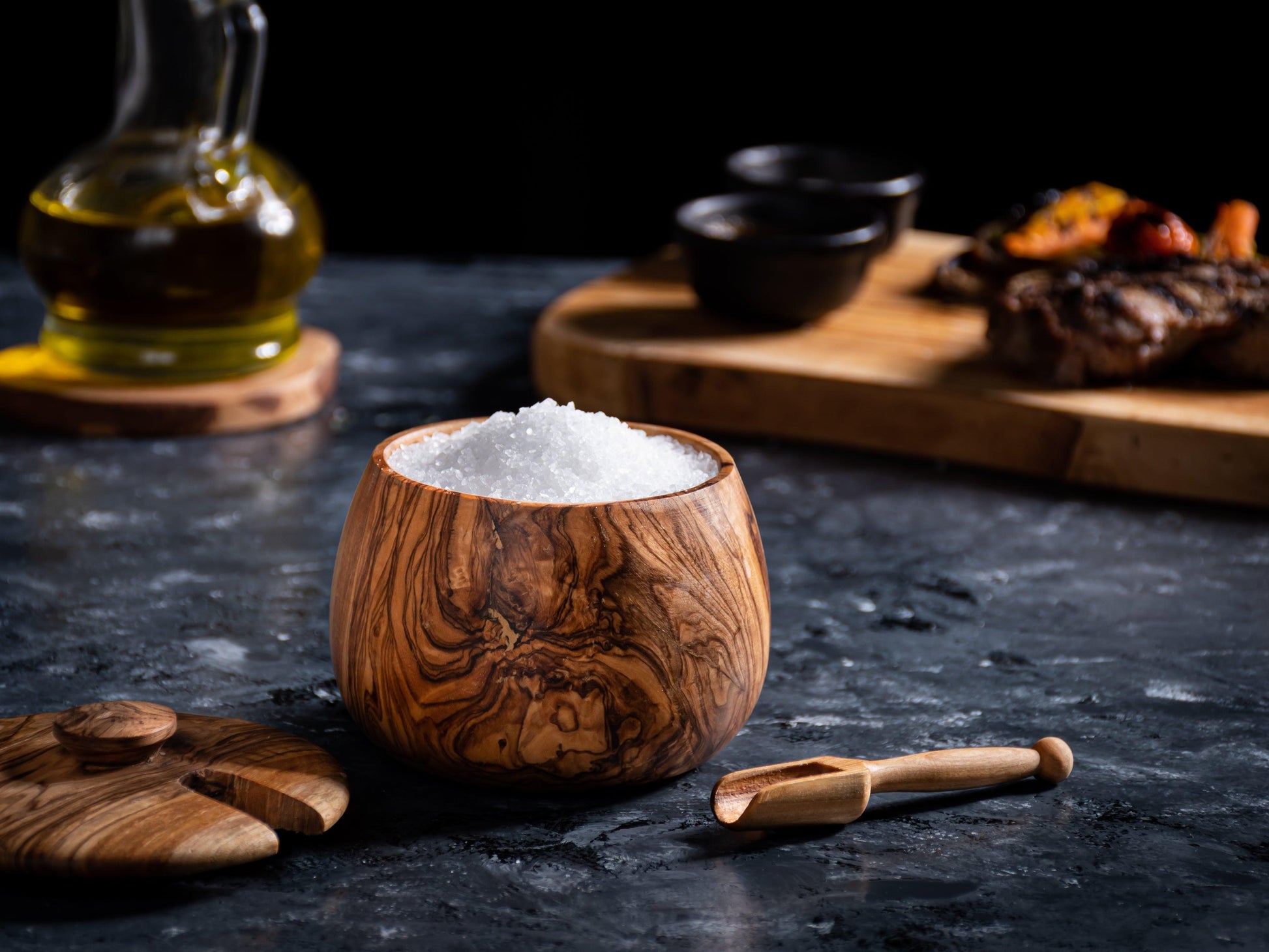 Spices Jar with Lid and Spoon - 10x8 CM - Darido
