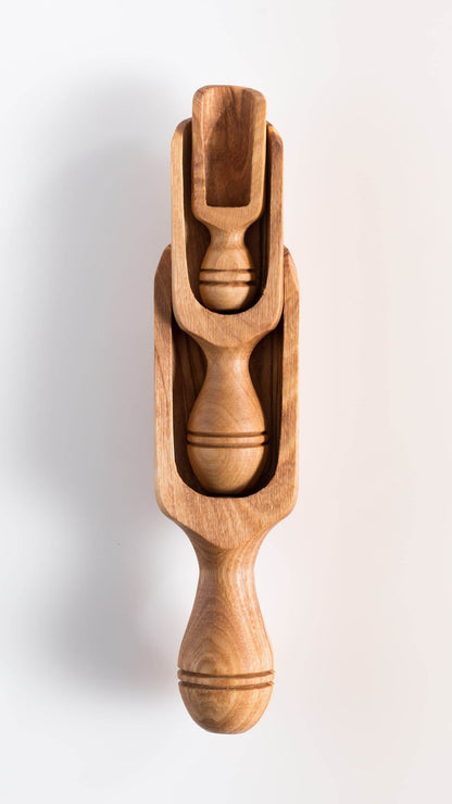 Olive Wooden Utensil Set of 3 Scopes - Darido