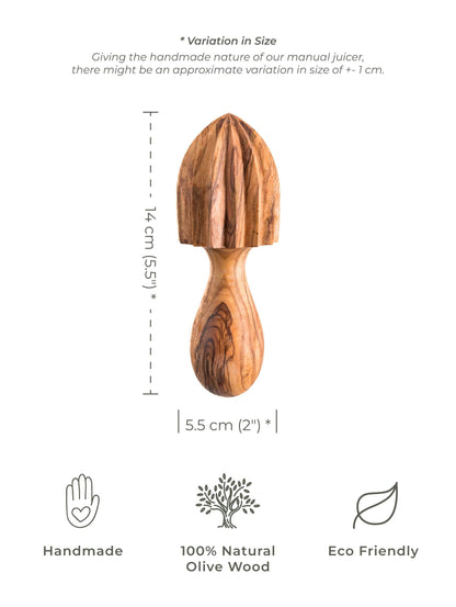 Olive Wooden Manual Juicer - Darido