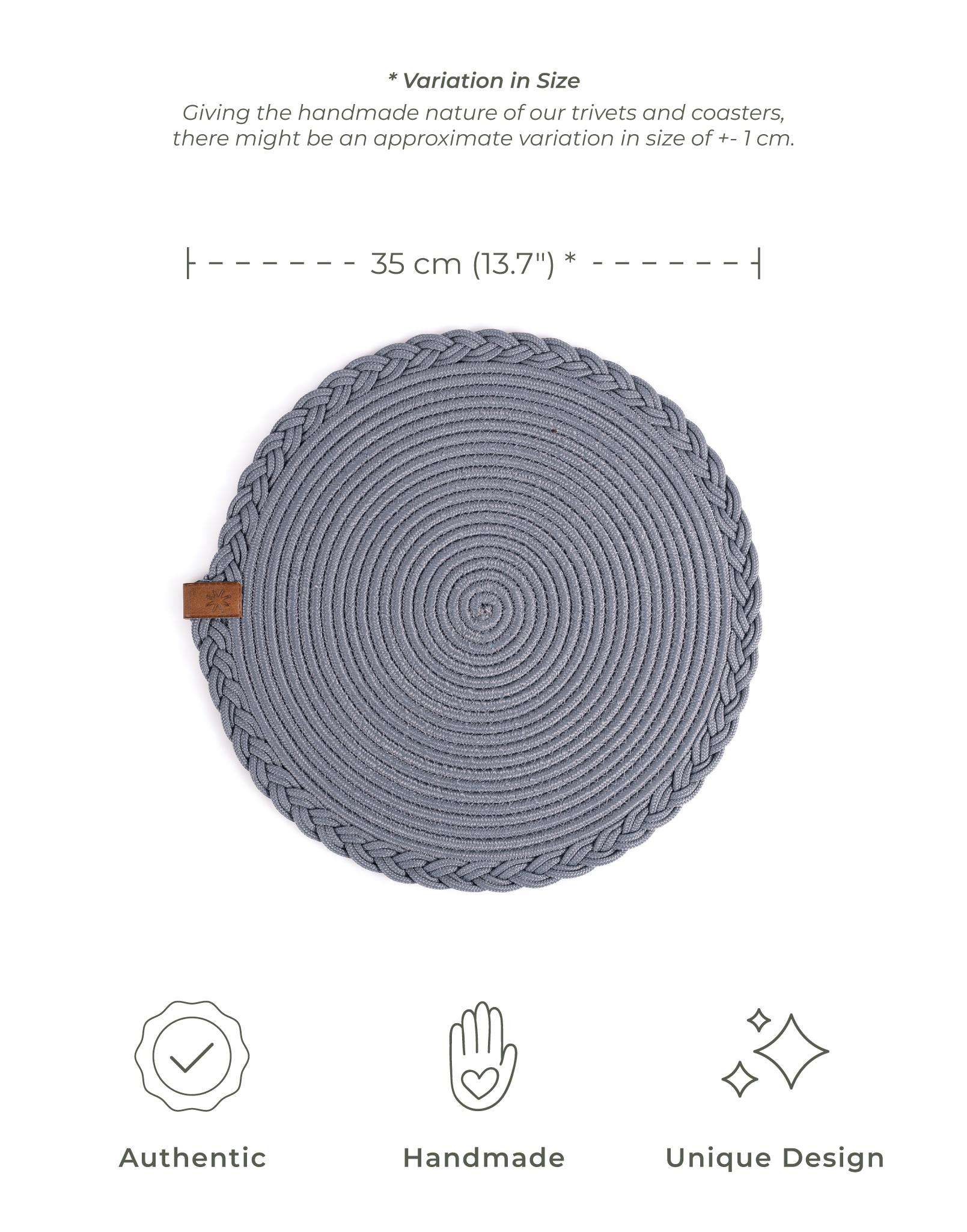Braided Cotton Trivet 35 cm - Solo - Darido