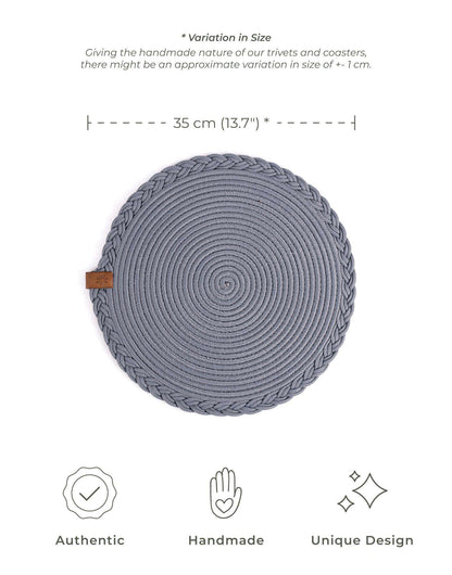 Braided Cotton Trivet 35 cm - Solo - Darido