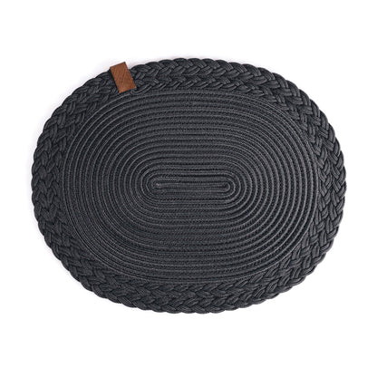 Sous-plat tressé ovale - 40x30 cm