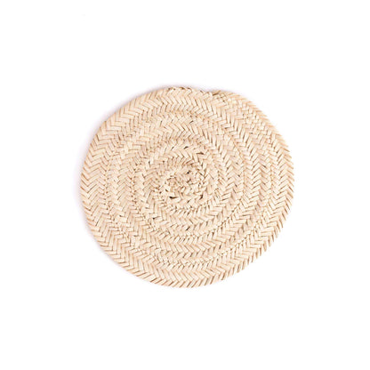 Darido Saaf Grass Woven Round trivet- 20 cm - Darido