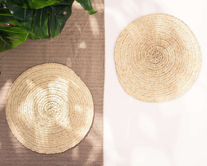 Darido Saaf Grass Woven Round trivet - 35 cm - Darido