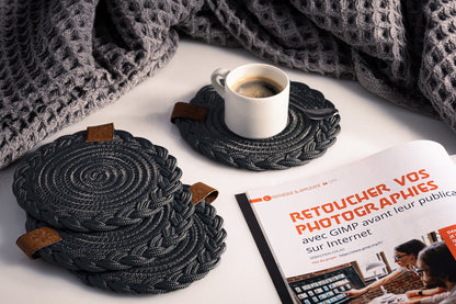 Sous-tasse tressé