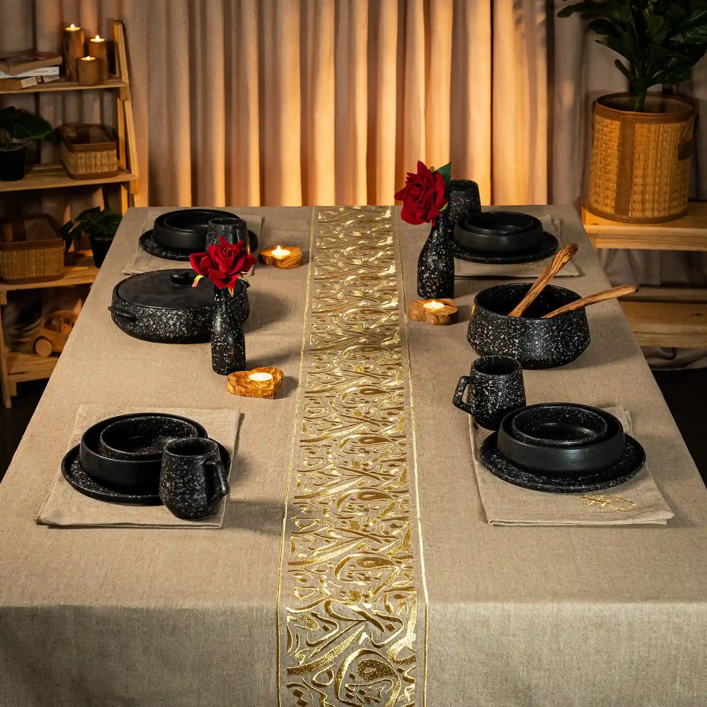 Nappe de table Calligraphie