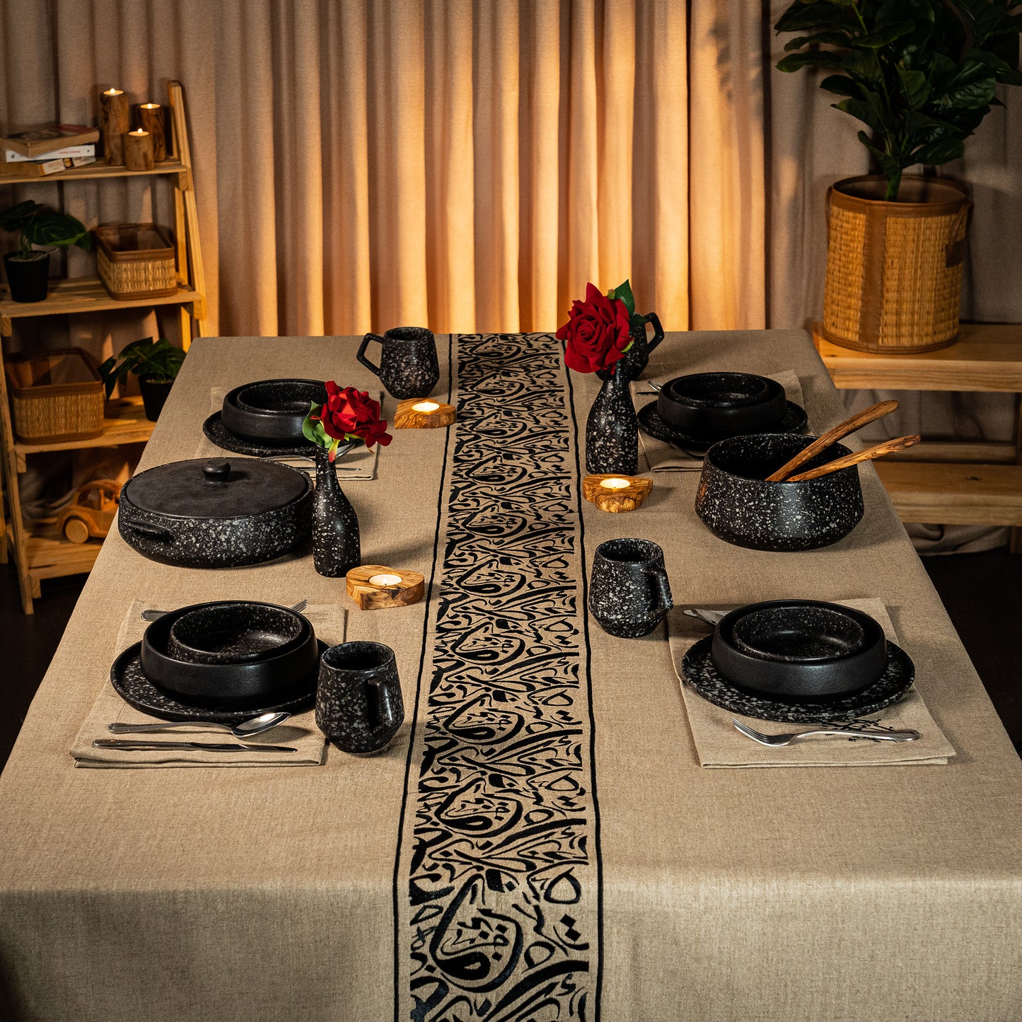 Nappe de table Calligraphie