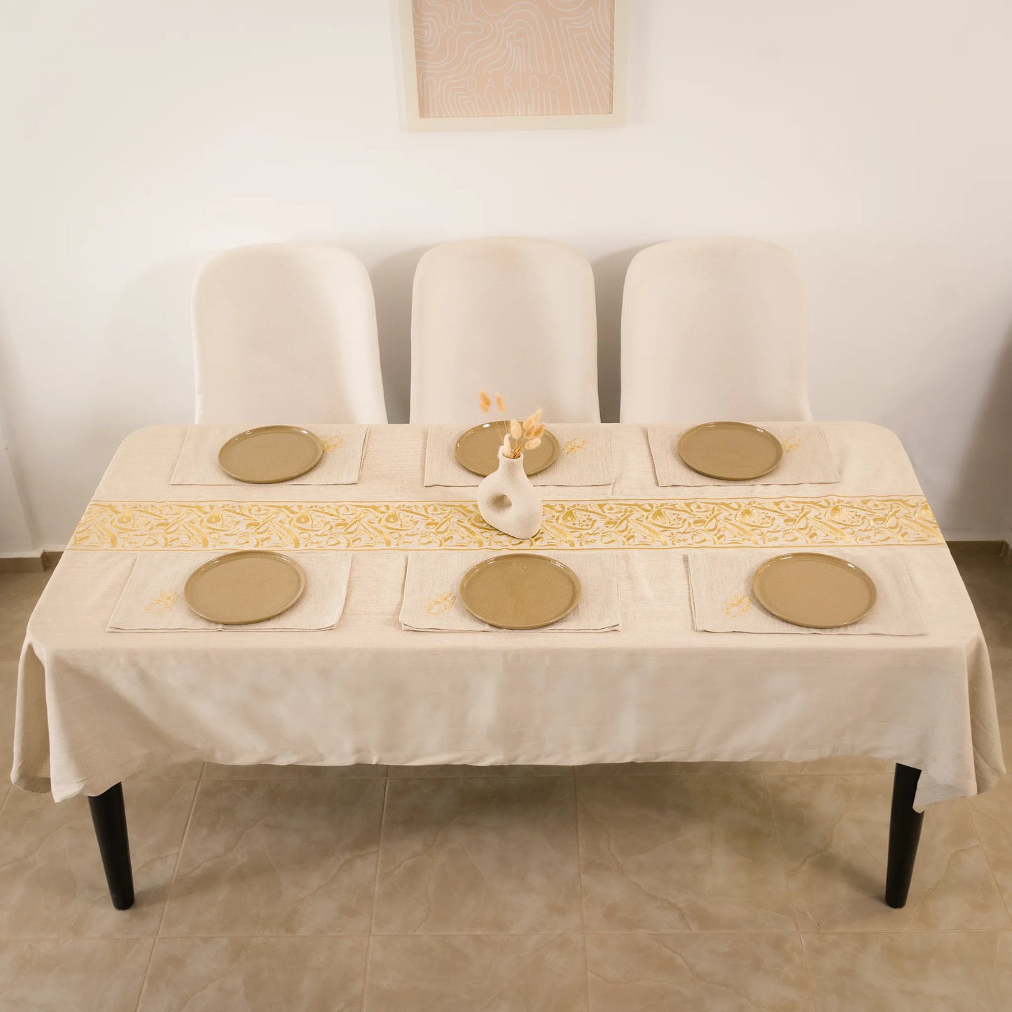 Nappe de table Calligraphie