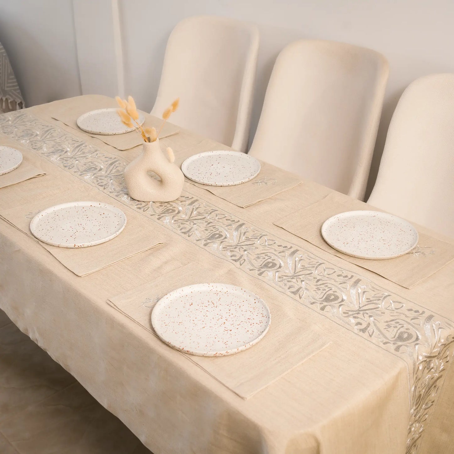 Nappe de table Calligraphie