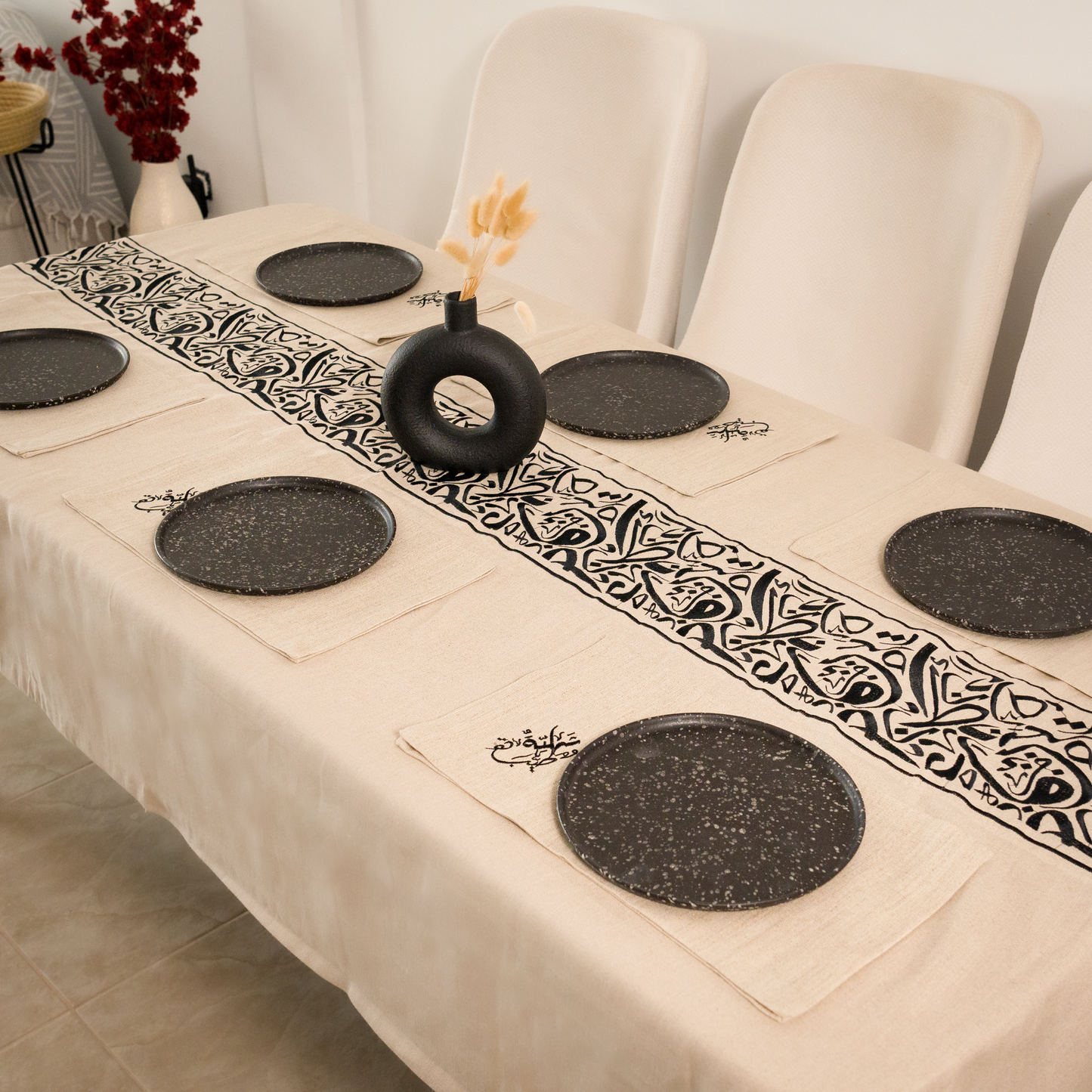 Nappe de table Calligraphie