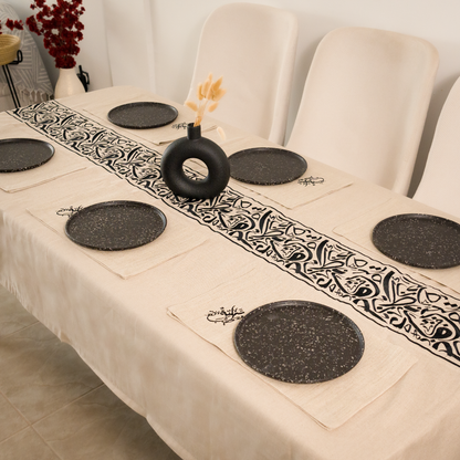 Nappe de table Calligraphie