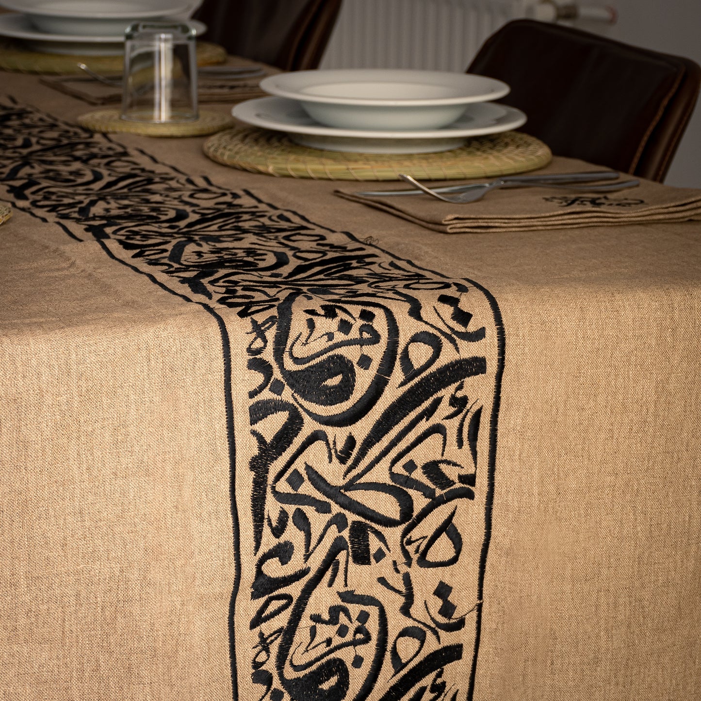 Nappe de table Calligraphie
