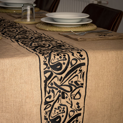 Nappe de table Calligraphie