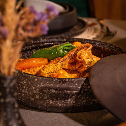 Service à Table en grès Noir