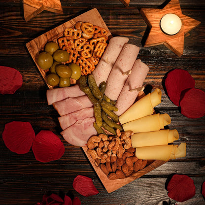 Nuit Étoilée✨ Ensemble Bougeoirs et Plateau en Forme d'Étoile