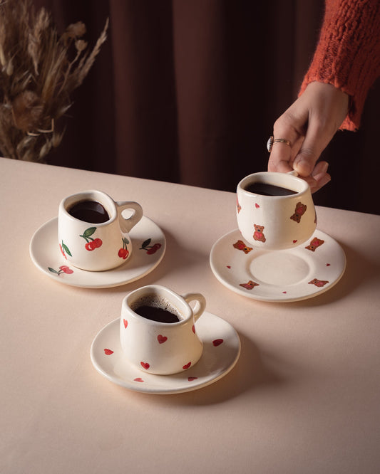 Tasse et Sous Tasse en Grés