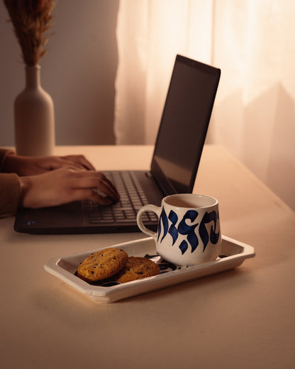 Tasse et Sous Tasse Calligraphie