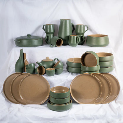 Service à Table en Grès Jade