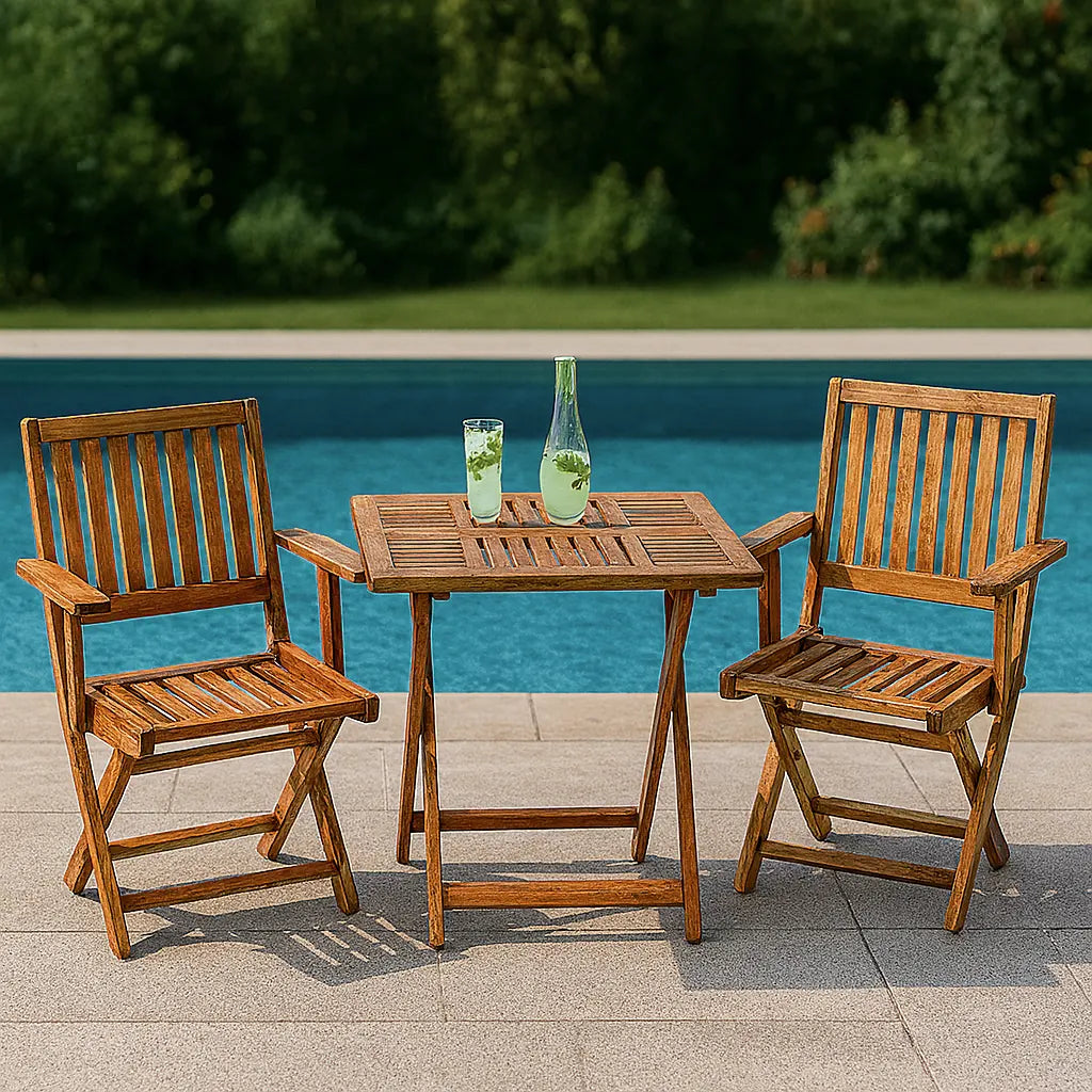 Pack Mobilier en Bois Rouge Biona