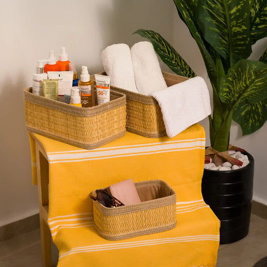 Paniers en smar (Toile de jute)