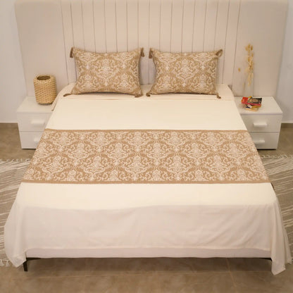 Chemin de lit Baroque + 2 Housses de coussin