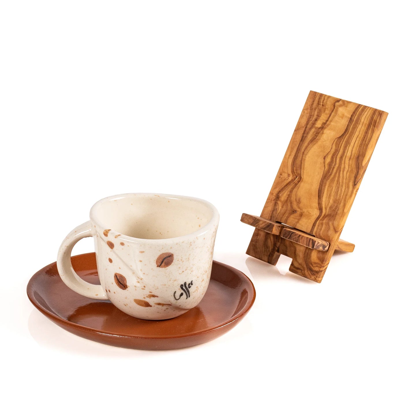 Support de Téléphone en Bois d’Olivier Ecostand