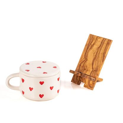 Support de Téléphone en Bois d’Olivier Ecostand