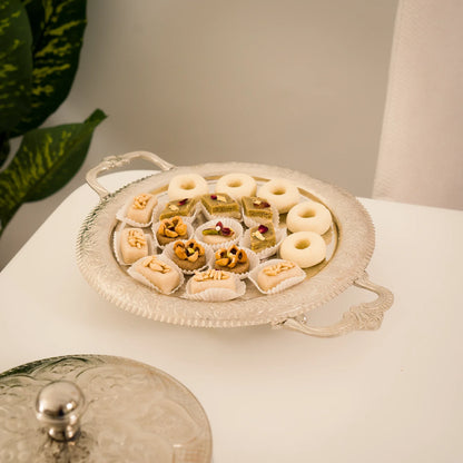 Présentoir avec cloche en Cuivre