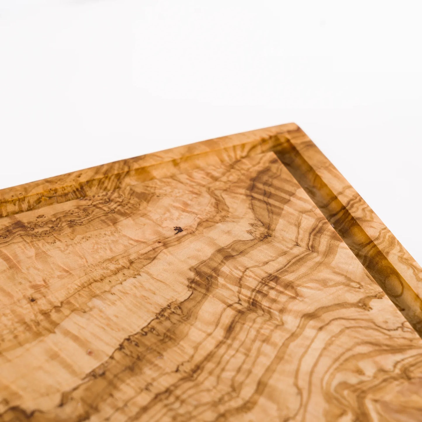 Présentoir Elva en Bois d’Olivier avec Couvercle Plexiglass