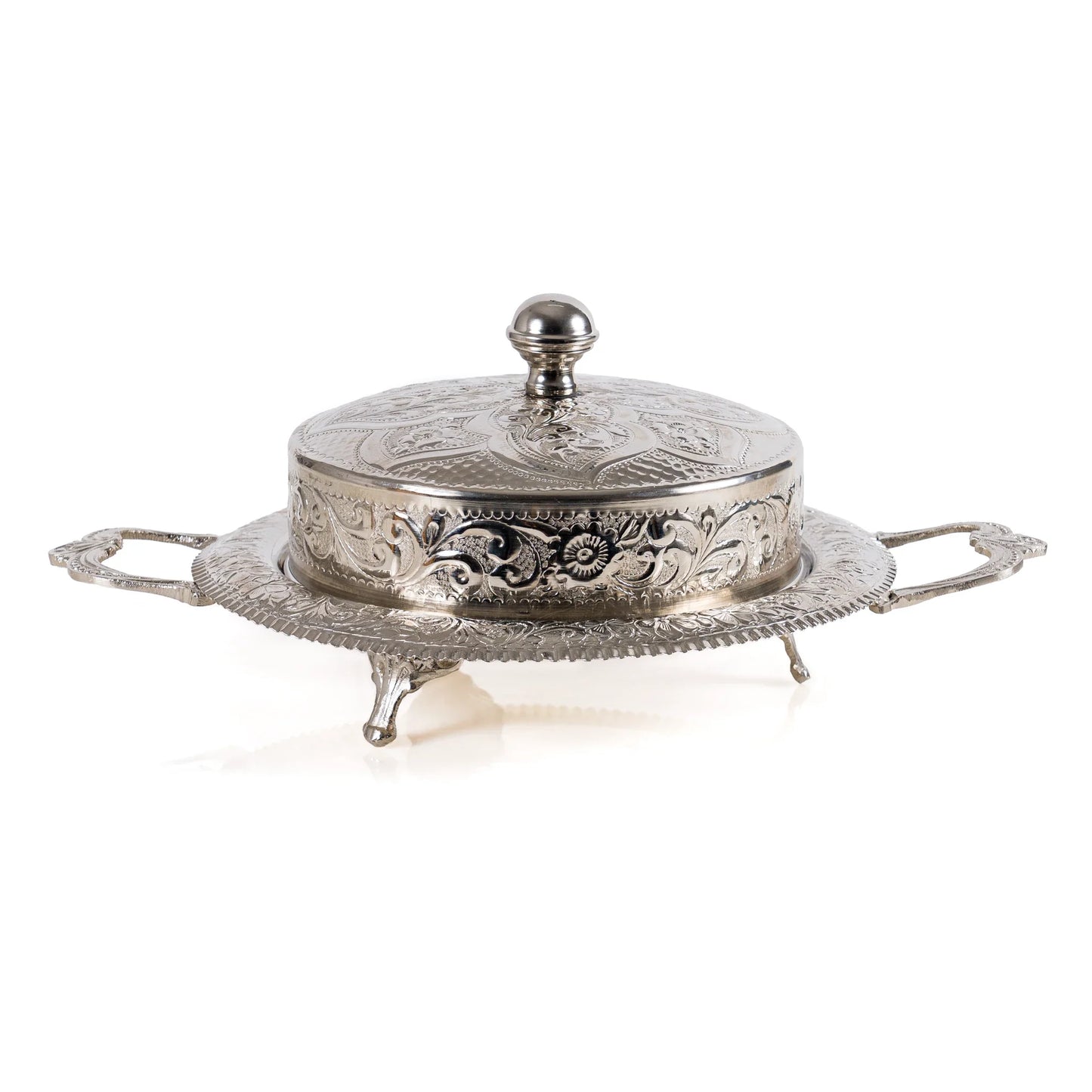 Présentoir avec cloche en Cuivre