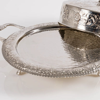 Présentoir avec cloche en Cuivre