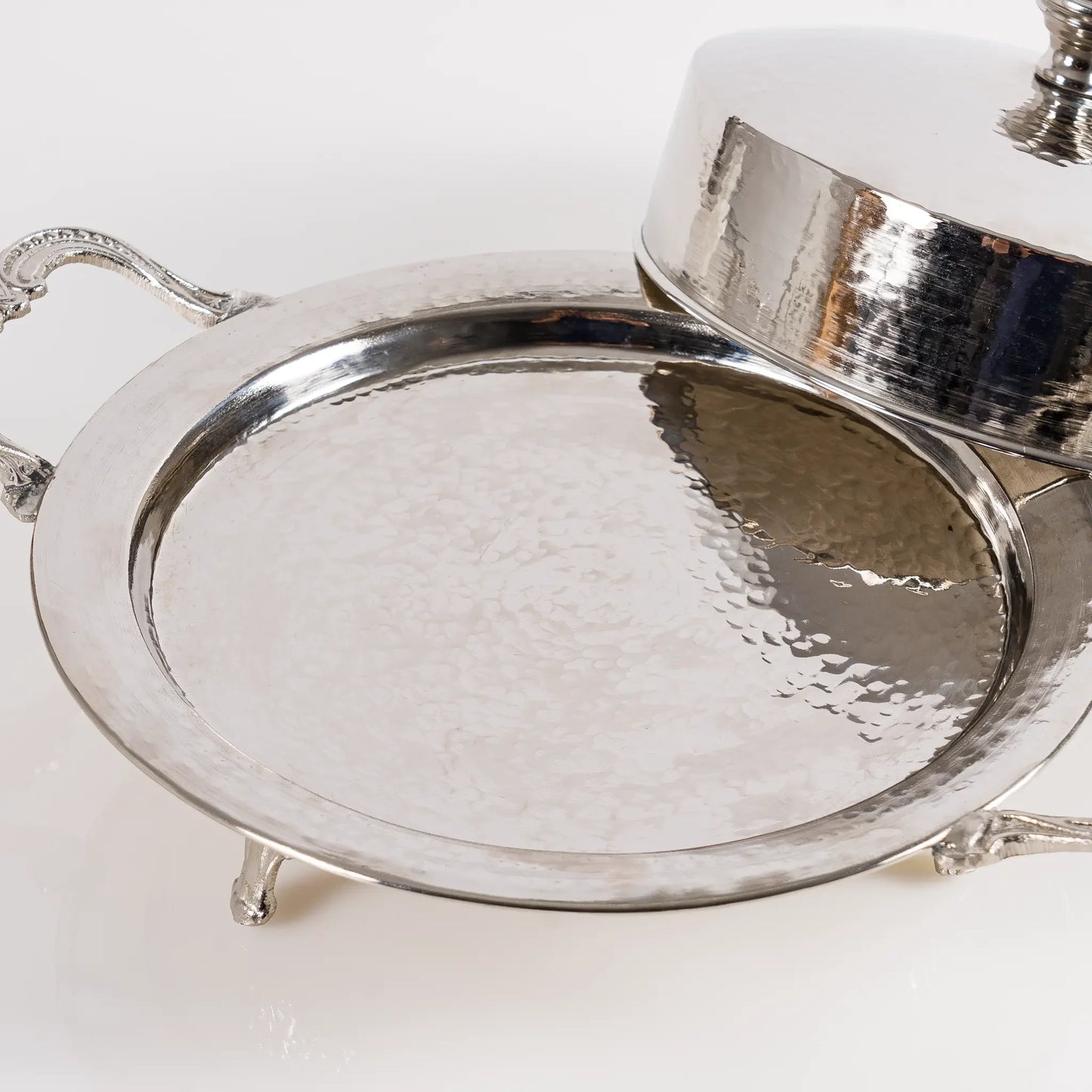 Présentoir avec cloche en Cuivre