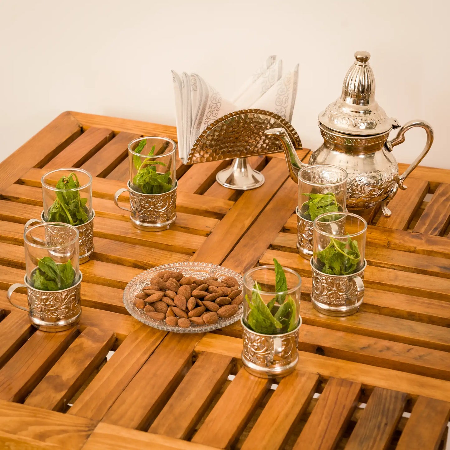 Service à Thé en Cuivre