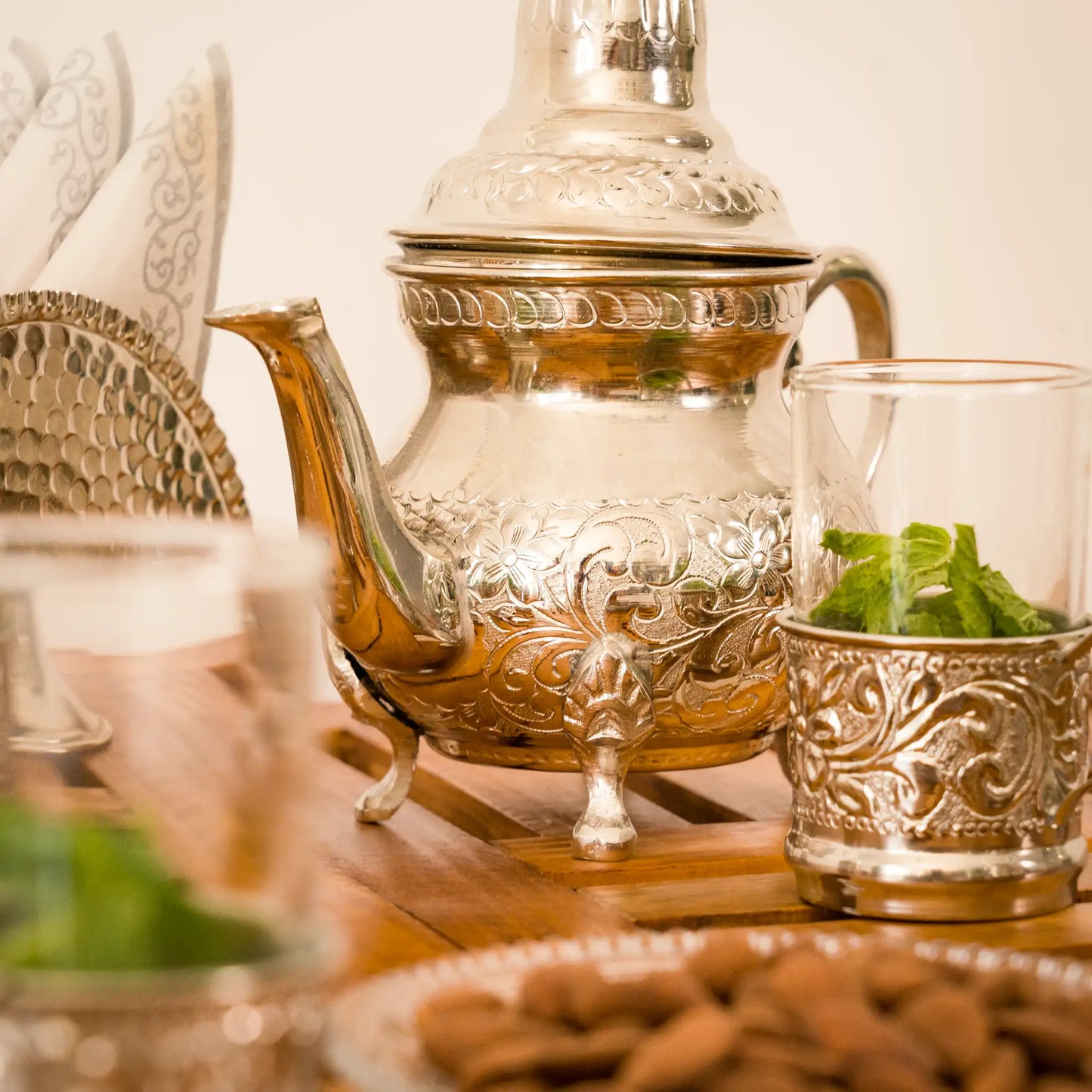 Service à Thé en Cuivre