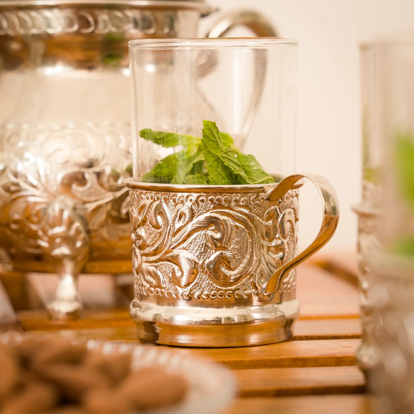 Service à Thé en Cuivre