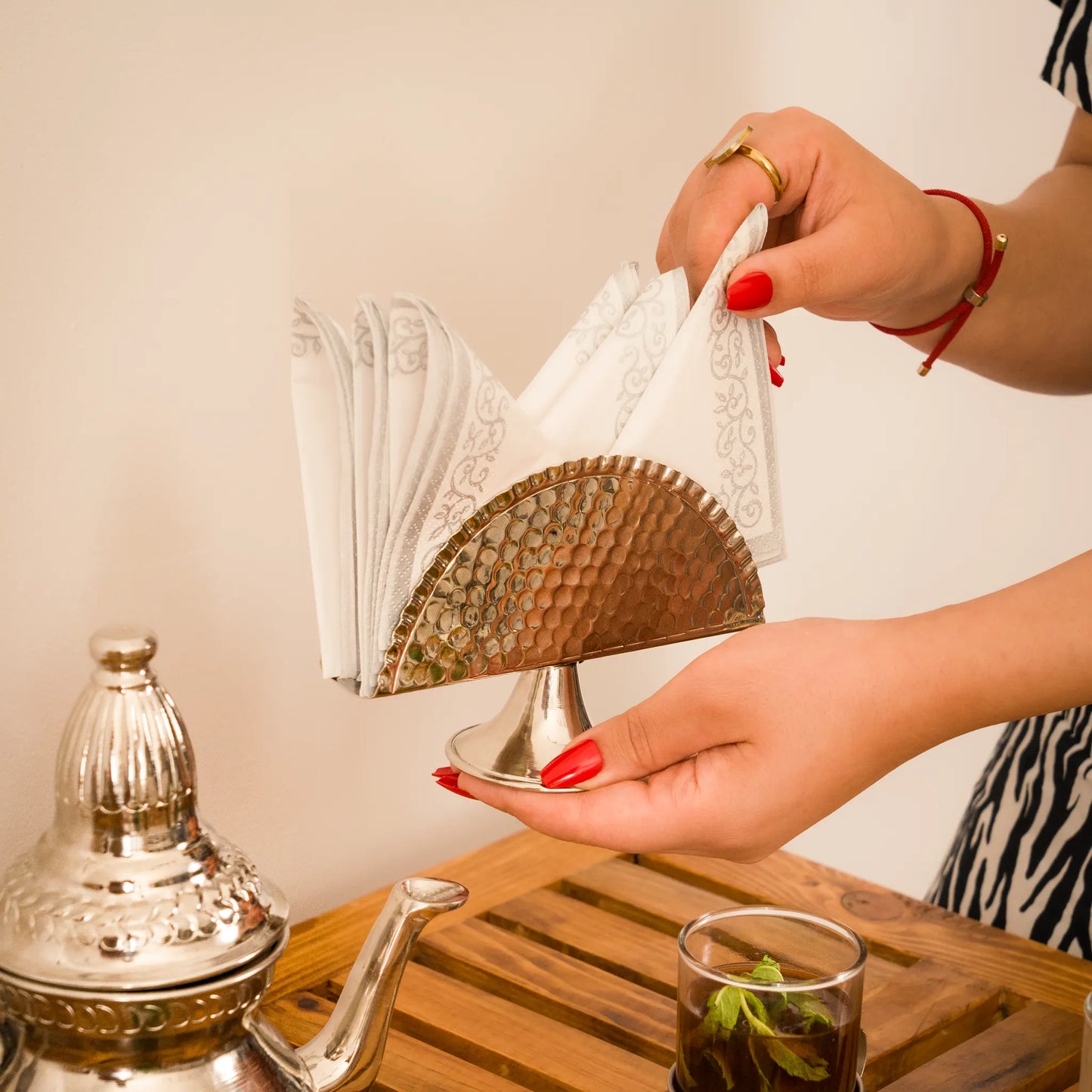 Service à Thé en Cuivre