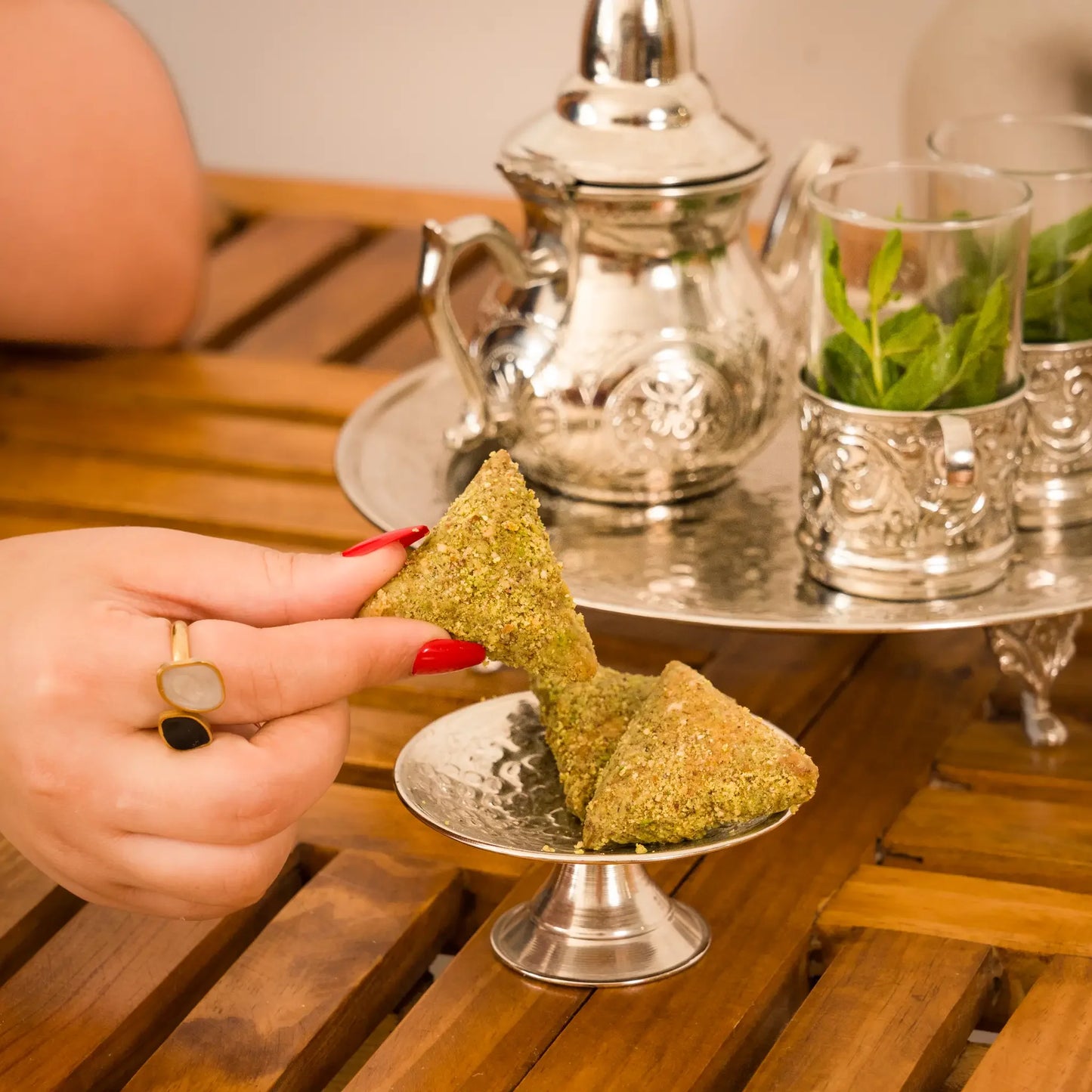 Service à Thé en Cuivre