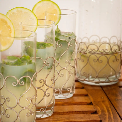 Service à Eau / Jus en Cuivre Bellara – Carafe + 6 Verres