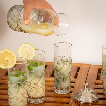 Service à Eau / Jus en Cuivre Bellara – Carafe + 6 Verres
