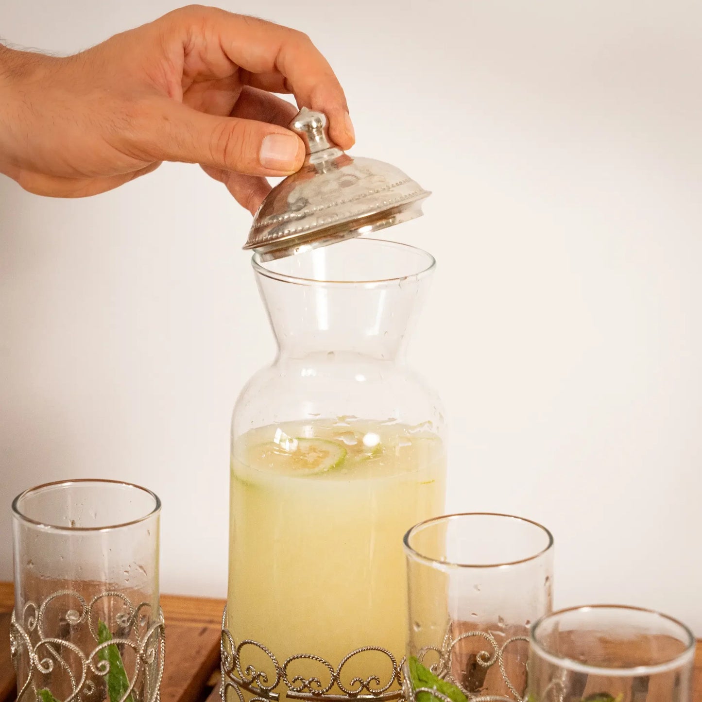 Service à Eau / Jus en Cuivre Bellara – Carafe + 6 Verres