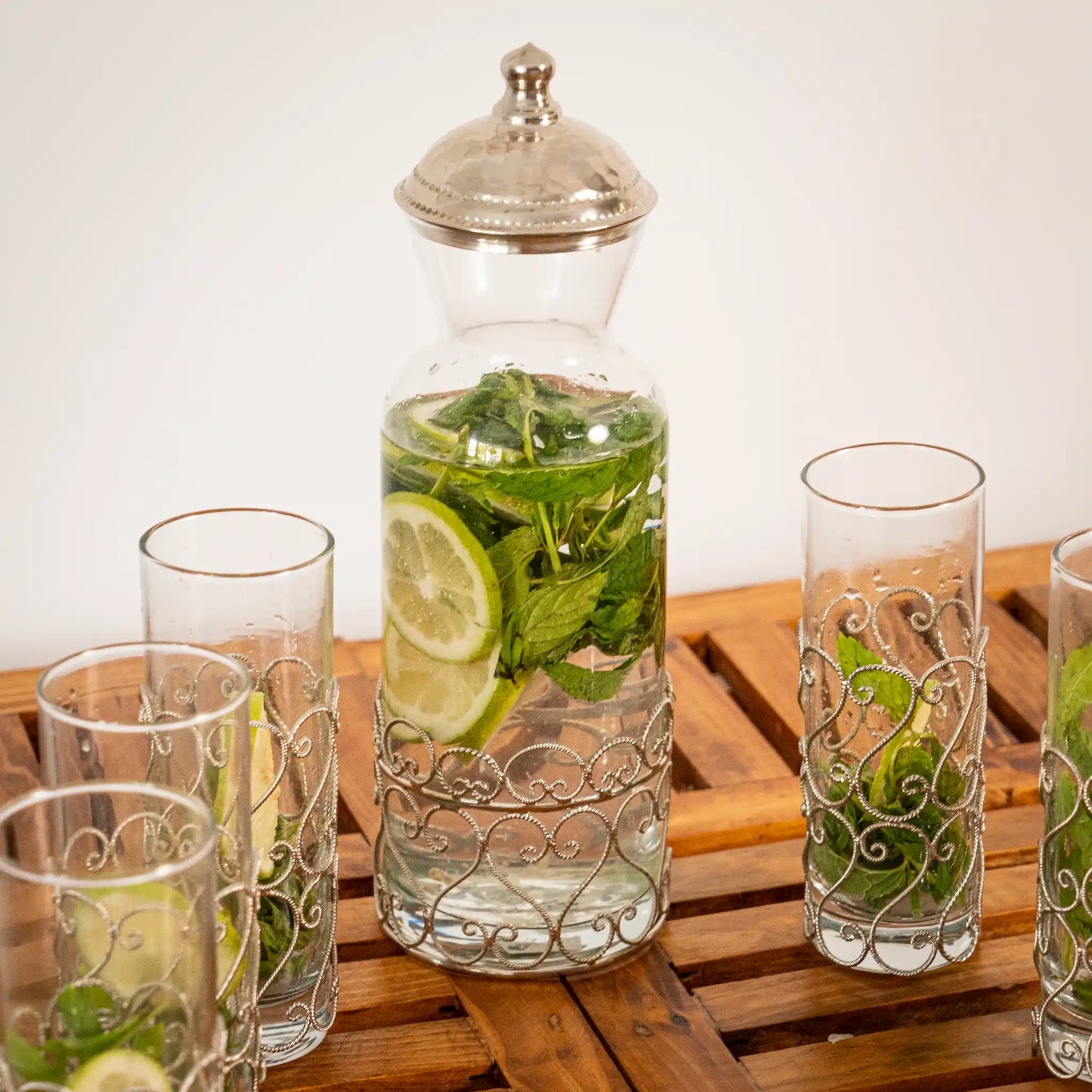 Service à Eau / Jus en Cuivre Bellara – Carafe + 6 Verres