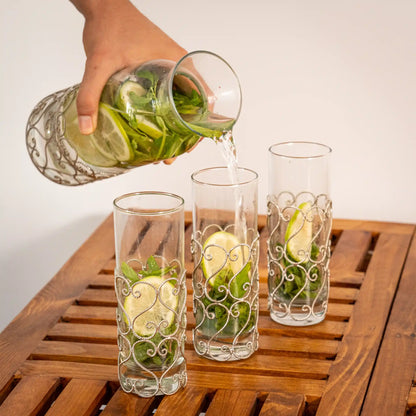 Service à Eau / Jus en Cuivre Bellara – Carafe + 6 Verres