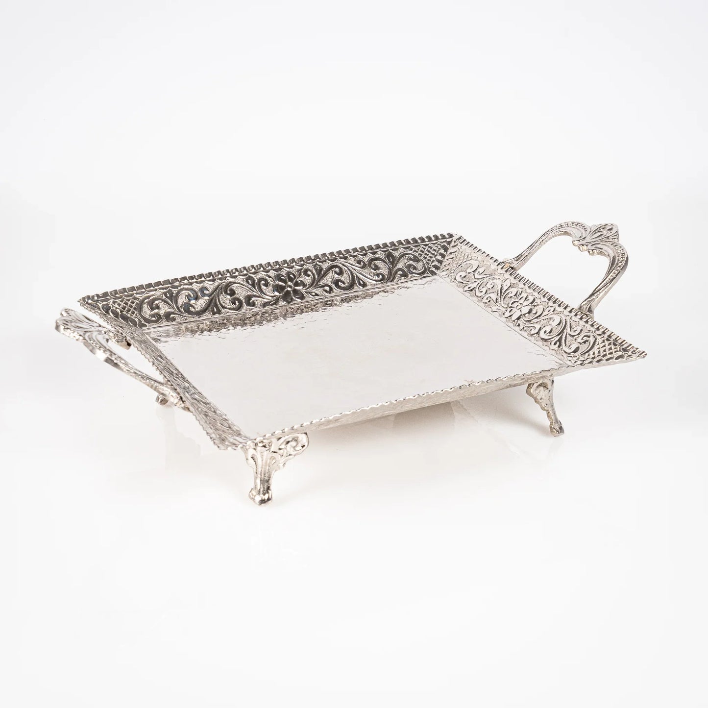 Plateau Rectangulaire en Cuivre Misk/مسك