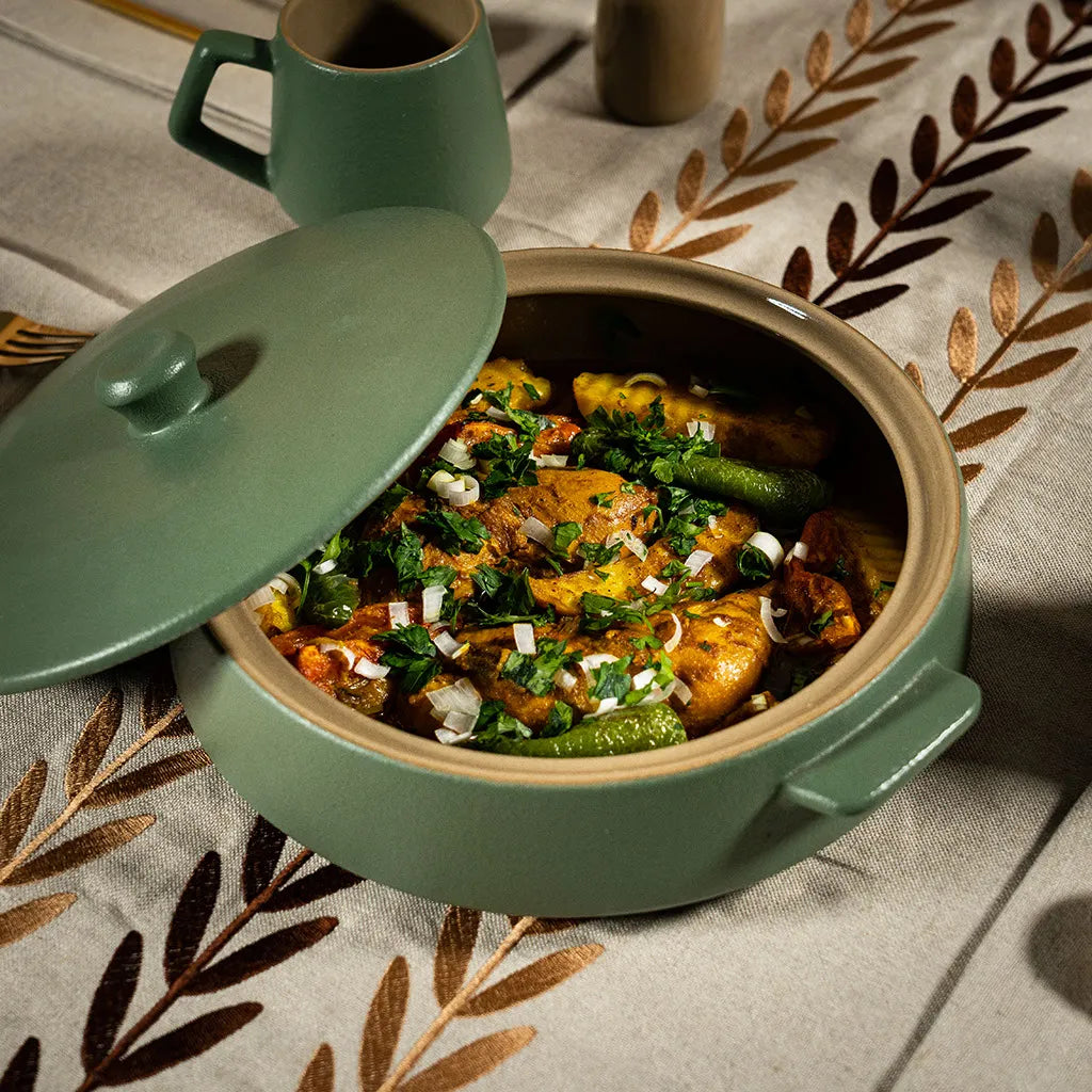 Service à Table en Grès Jade