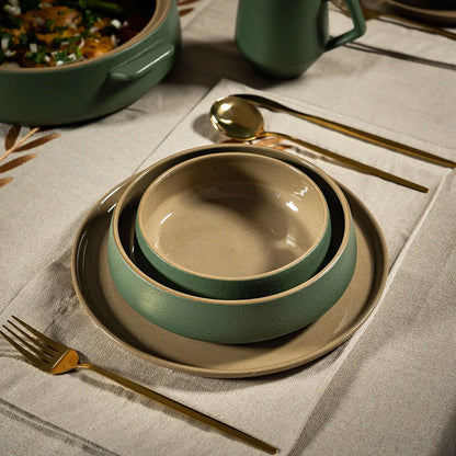 Service à Table en Grès Jade