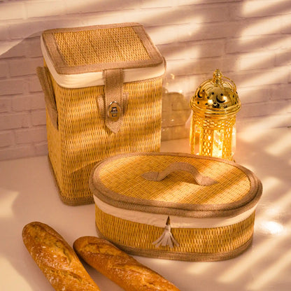 Pack à pain en smar avec porte-baguette et corbeille pour rangement du pain dans la cuisine